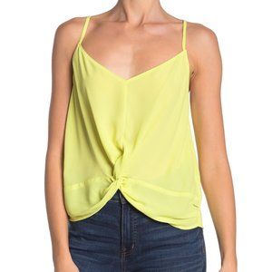 NEW Lush Lime Green Knot Front Cami L Bloomindales